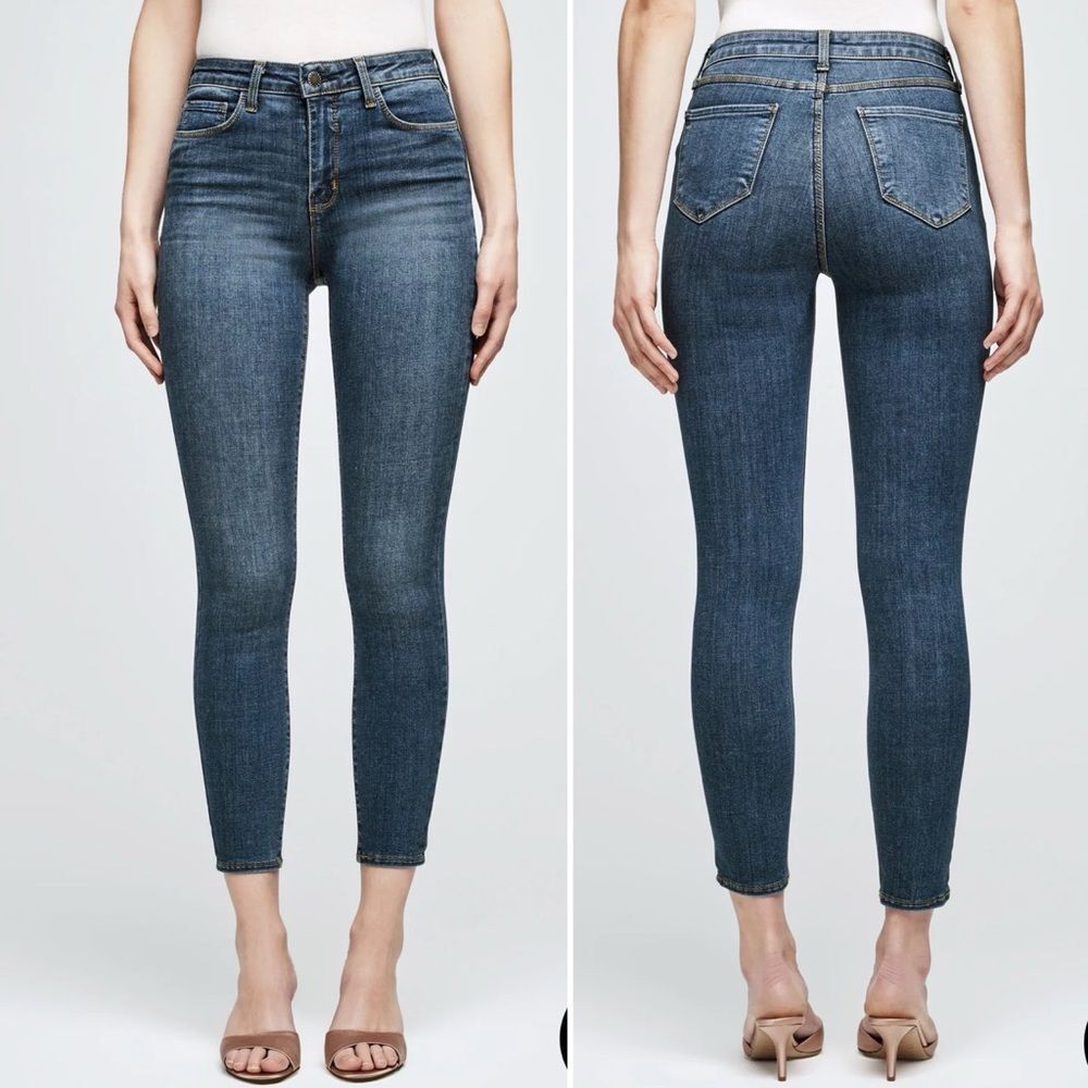 EUC L'Agence High-rise Margot Crop Skinny Jeans in New Vintage Size 2 / 26